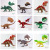 Amazon Hot Sale Simulation Animal Model Dinosaur Toy Tyrannosaurus Pterosaurus Model Solid Little Dinosaur Set