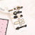 Korean Style Internet Celebrity Dongdaemun Feather Alloy Hairpin 6-Piece Set Scissors Pearl Hairpin Clip Clip Duckbill Clip