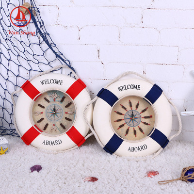 30cm Swimming Ring Decorations Wall Hanging Mediterranean Style Office Living Room Wall Life Buoy Crafts Wholesale