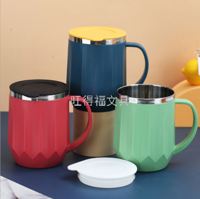 304 Stainless Steel Insulated Mug with Lid Sealed Drinking Cup Office Double Layer Coffee Or Tea Cup Gift