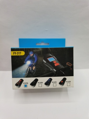 Code Meter Bicycle Light, Horn Light, USB Rechargeable Cycling Light, Safety Light, Cycling Fixture