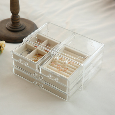 SOURCE Manufacturers Currently Available Wholesale New Jewellery Box Acrylic Ornaments Display Dustproof Box