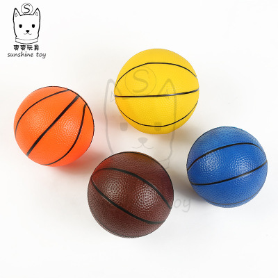 Factory Wholesale 6-Inch PVC Thickened Scribing Basketball Children's Inflatable Toy Elastic Racket Rubber Ball Stall Hot Sale