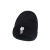 Cross-Border Hot Selling Double-Layer Embroidered Bill Knitted Woolen Yarn Bag Cap Warm Embroidered Acrylic Seamless round Machine Cap