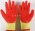 10-Needle Cotton Yarn Wrinkle Gloves Construction Site Non-Slip Dipping Gloves Cotton Yarn Gluing Protective Gloves