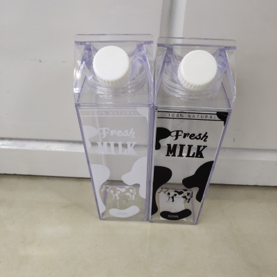 Korea Creative Milk Carton Modeling Water Cup Tumbler Blank Milk Cup Portable Student Water Cup