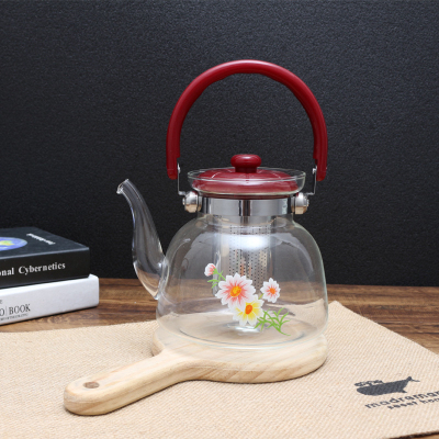 Kettle Heat-Resistant Borosilicate Glass Kettle Thickened Direct Burning Glass Pot Scented Teapot Electric Ceramic Stove Multi-Purpose Glass Pot