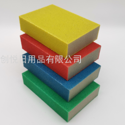 Color Square Right Angle Diamond Brush 1 Piece Set Card Washing Brush Cleaning Sponge Brush Strong Scale Removing Rust