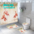 STAR MAT Landscape Series Four-Piece Floor Mat Shower Curtain Waterproof Three-Piece Floor Mat Bathroom Curtain carpet