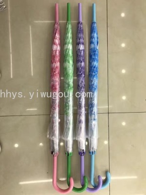 Poe Transparent Cherry Blossom Umbrella, Cherry Blossom Umbrella, Transparent Umbrella, Frosted Umbrella, Umbrella, Advertising Umbrella, Triple Folding Umbrella,