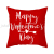 Valentine's Day Pillowcase Custom Nordic Red Love Letter Peach Skin Velvet Throw Pillowcase Sofa Cushion Cover Cross-Border