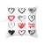 Valentine's Day Pillowcase Custom Nordic Red Love Letter Peach Skin Velvet Throw Pillowcase Sofa Cushion Cover Cross-Border