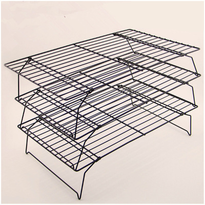 DIY Baking Color Box Package Three-Layer Folding Cooling Stand Drying Cookie Rack Drying Net Cake Rack