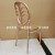 Ningbo Foreign Trade Outdoor Golden Folding Chair Restaurant Plastic Bamboo Chair Wedding Pp Integrated Banquet Chair