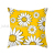 Pillowcase Yellow Daisy Digital Printing Throw Pillowcase Office Sofas Peach Skin Cushion Cover Custom Cross-Border