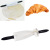 DIY Baking Croissant Rolling Pin Croissant Knife Kitchen Supplies Multifunctional Roller Croissant Leather Cutter