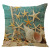 Gm198 Popular Cushion Cover Beach Shell Linen Pillow Cover Summer Elements Digital Printing Sofa Cushion Cover