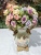 New Rose Simulation 5-Head Oil Painting Curling Rose Engineering Home Decoration Flower