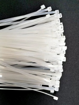 14 Inch Rope 50 Pound Nylon Wrapped Zip Ties UV Resistant Weatherproof High Grade-Heavy Duty White