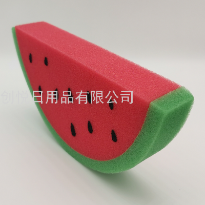 Creative Cartoon Fruit Shape Semicircle Watermelon Bath Sponge Children Bath Rub Bath Spong Mop Foaming Bath Sponge