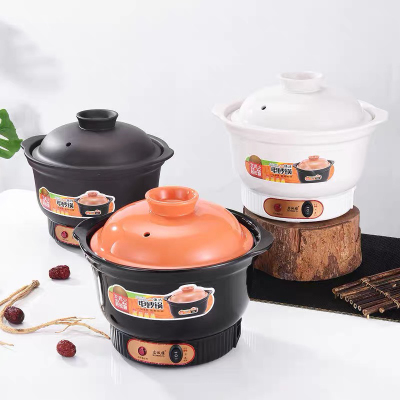 Electric Stewpot Purple Casserole Automatic Stew Pot Ceramic Porridge Pot Baby Food Pot Household Soup Pot Electric Stew Pot