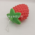 Three-Dimensional Pointed Strawberry Fruit Cartoon Creative Bath Cleaning Sponge Bath Foaming Spong Mop with Lanyard