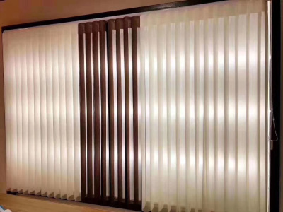 Fantasy Curtain Drooping Curtain Factory Wholesale Shading Double Layer Fabric Louver Curtain