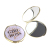 High-End Gold Foil Portable Small Mirror Epoxy Cosmetic Mirror Custom Logo Metal Pocket Mirror
