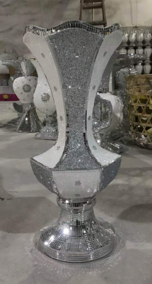 Silver Glass Pasting Vase 60cm Vase 80cm Vase 1 M Vase Ceramic Vase Floor Large Vase