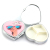 Love Heart-Shaped Pill Box European Custom Logo Pill Box Metal Medicine Box 3 Grid Multi-Functional Metal Medicine Box