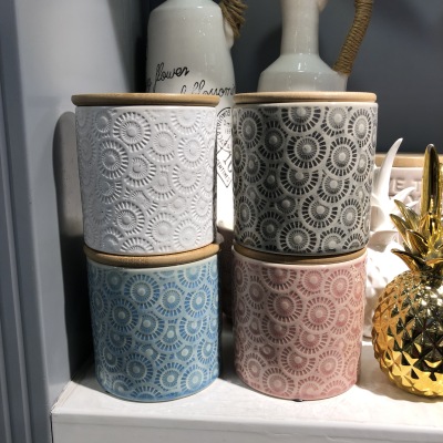 Colorful Ceramic Sealed Can Domestic Ornaments Ceramic Crafts