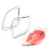 Metal Iron Frame Lip Shape Mirror Lipstick Pattern Mirror Customizable Pattern Patent Product
