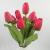 Factory Direct Sales Simulation Plastic Flower 9-Head Tulip Outdoor Decoration Shooting Props Engineering Flower