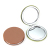 Candy Color Girl Pink Solid Color Leather PU Double-Sided Makeup Mirror Retro Small Mirror