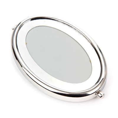 Oval Button Cosmetic Mirror Semi-Finished Products Can Be Customized Logo100 Starting Patterns