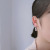925 Silver Needle Asymmetric Earrings Korean Simple Graceful Personality Pearl Earrings Internet Celebrity Fashion Commuter Earrings for Women