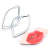 Metal Iron Frame Lip Shape Mirror Lipstick Pattern Mirror Customizable Pattern Patent Product