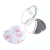 Apple-Shaped UFO Aluminum Mirror Double-Sided Gift Mirror Carry-on Cosmetic Mirror Digital Printing Double Mirror