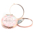 Export Hot Sale in Europe and America Printed Makeup Mirror Gold Makeup Mirror round Double-Sided Portable Mirror