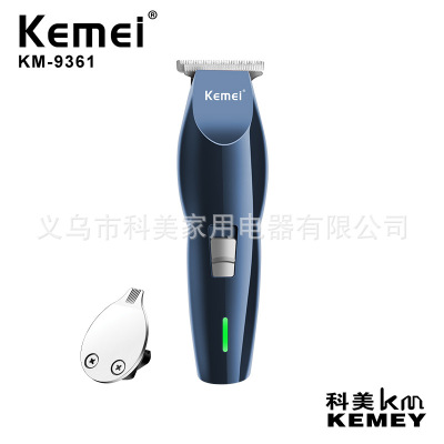 Cross-Border Factory Direct Sales Kemei KM-9361 Professional Hair Clipper Hair Scissors Double Cutter Head