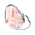 Love Heart-Shaped Mirror Girl Portable Mirror Flag Pattern Epoxy Simple Mirror Tourist Souvenir