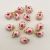 Electroplated Jewelry Pink DIY Barrettes Ear Studs Alloy Material Ice Cream Small Heart