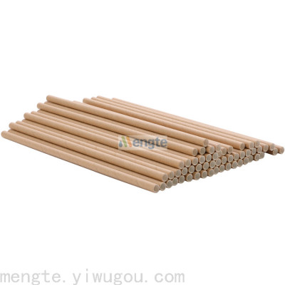 Biodegradable Straw Log Straw Natural Color Paper Straw Kraft Paper Straw Environmental Protection Straw Hotel Supplies