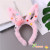 Christmas Glowing Headdress Headband Atmosphere Concert Props with Light Hairpin Horn Light Rabbit Ear Headband