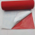 Red PVC Flocking Fabric Flannel for Decoration Inner Box Self-Adhesive