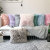 Modern Simple European Solid Color Plush Pillowcase Office Home Sofa Cushion Cover Wholesale Core