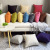 Plain Cotton Linen Sofa Cushion Thickened Square Pillow Solid Color Linen Pillow Living Room Backrest Pillow Cushion Pillowcase