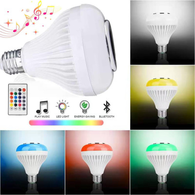 Bluetooth Music Bulb E27 Screw Led Seven-Color Lights Smart Bluetooth Audio Light Remote Control Mobile Phone Smart Bulb