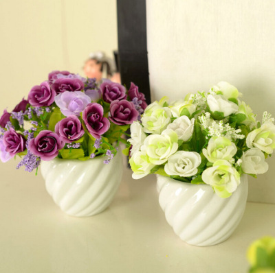 Emulational Flower and Silk Flower Fake Flower Decorative Flower Simulation Bonsai Small Bonsai Home Decorations