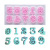 DIY Baking Supplies Set Uppercase and Lowercase Letters and Numbers Stencil Fondant Chocolate Cake Plastic Mold